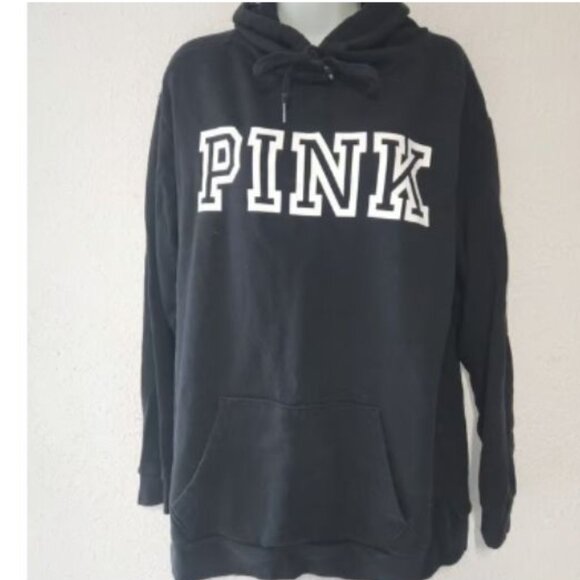 PINK by Victoria's secret Hooded sweatshirt, Black in size Medium - Picture 7 of 12